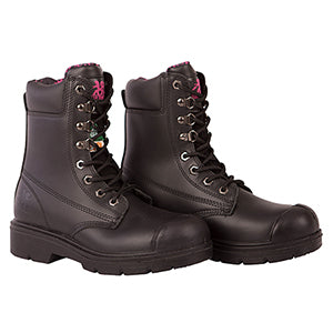 Anne 8" Black Work Boot