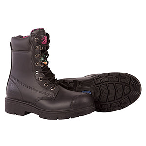 Anne 8" Black Work Boot